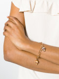 diamond skull charm bracelet