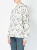 floral print hooded jacket
