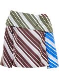 Diagonal Striped Silk Top