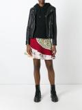 panelled A-line skirt 