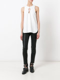 lace-up tank top