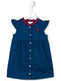 Web collar denim dress