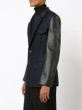 contrast sleeve blazer
