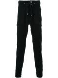 zip detail tapered trousers