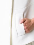 collarless jacket