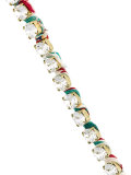 frayed beaded necklace