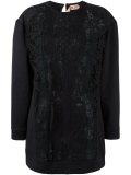lace panel blouse
