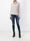studded roll neck jumper