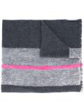 striped detailing scarf
