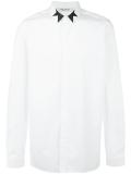 geometric detail collar shirt