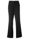 frayed flared trousers