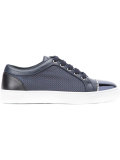 contrast toe sneakers 