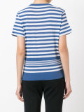 pineapple print striped T-shirt