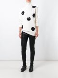 sequined dot sweatshirt