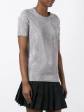 microstudded distressed T-shirt