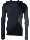 contrast hoodie 