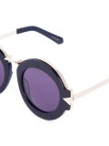 KAREN WALKER EYEWEAR MAZE BLACK W / GOLD ??? Acetate