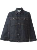 denim cape jacket