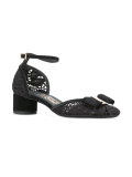 floral woven pumps