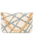 woven detail clutch