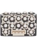 mini flower embellished clutch
