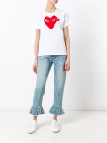heart print T-shirt 