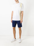 striped trim T-shirt