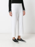 Soft wide leg cropped trousers