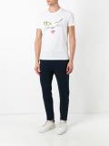 'wink cat' embellished T-shirt