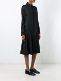 pleated shirt dress