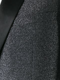 metallic peaked lapel suit