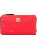 embossed logo plaque wallet