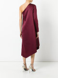 satin one-shoulder dress