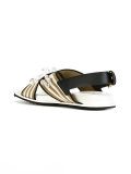 embellished cross strap sandals 