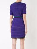 buttoned belted dress