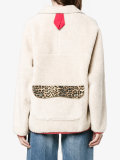 Checkers leopard print jacket