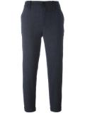 slim cropped trousers  