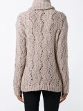 turtleneck sheer sweater