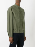 band collar shirt 