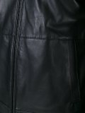 zipped leather jacket  