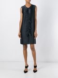 central ruffled design dress