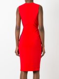 draped detail evening dress