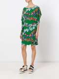 floral print asymmetric dress