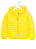 zipped padded coat 