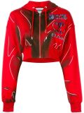 trompe l'oeil logo hoodie