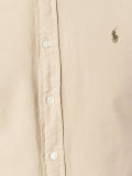 embroidered logo button-down shirt
