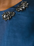embellished neck shift dress