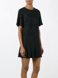 lace straps T-shirt dress