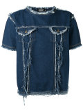 frayed denim T-shirt