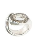 cognac diamond ring